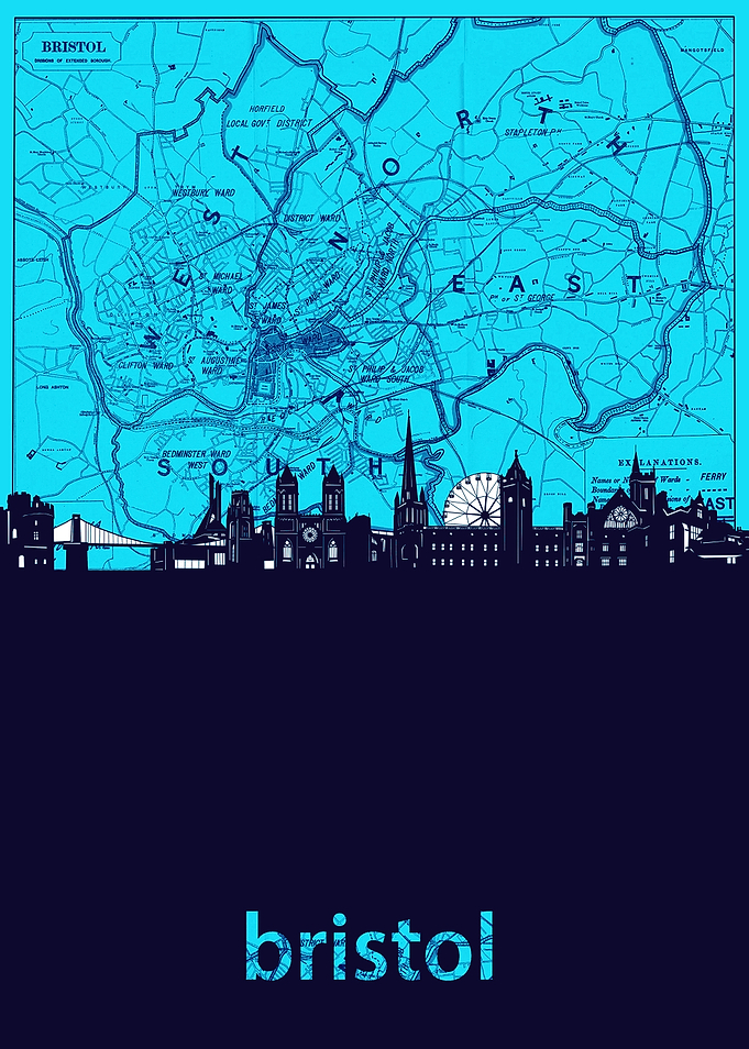 bristol skyline turquoise