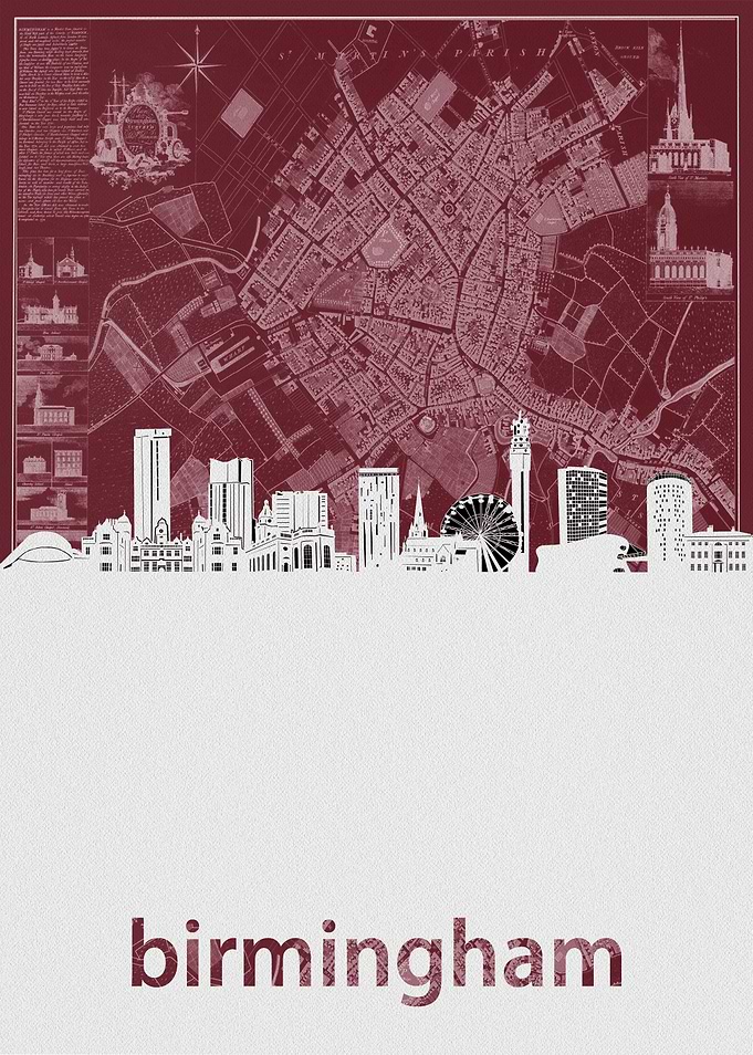 birmingham skyline red
