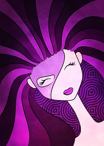 Lady In Purple