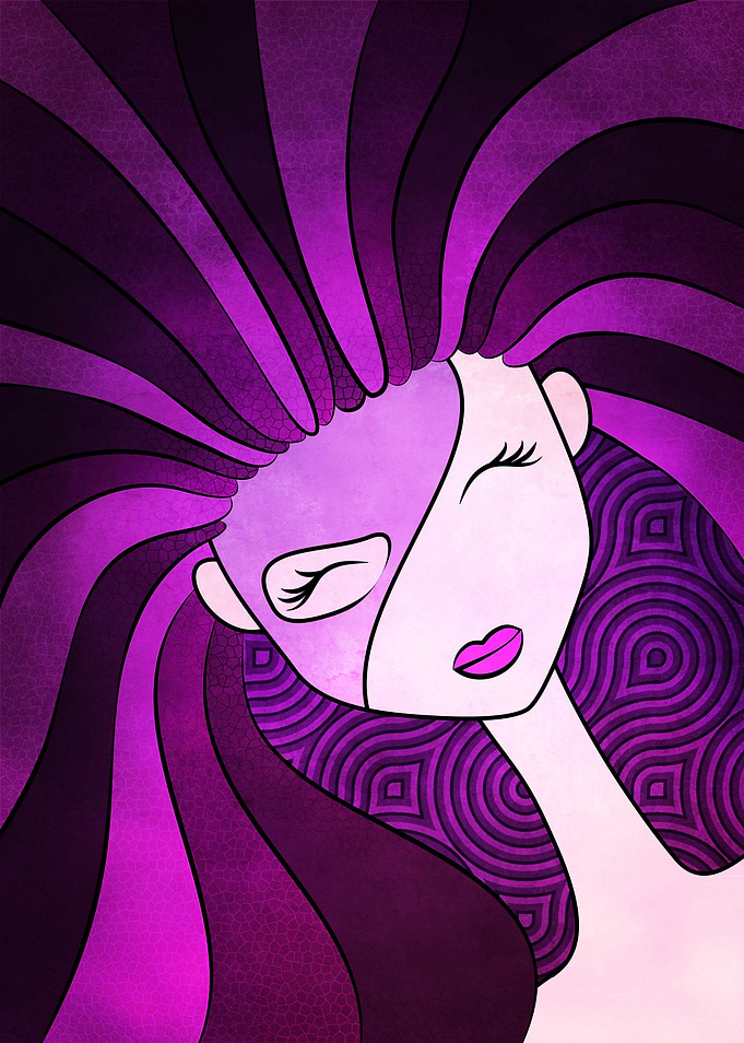 Lady In Purple