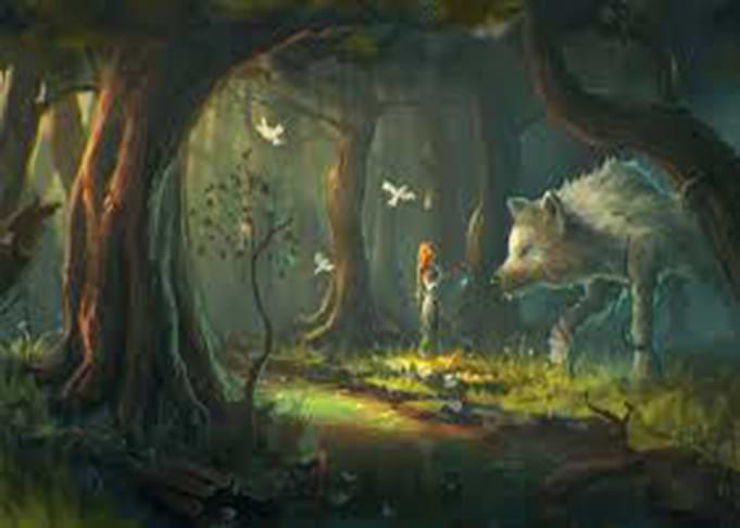 Lone forest where love is
