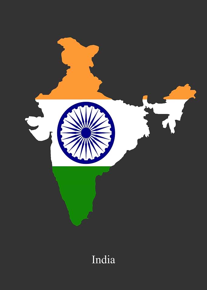 India Map Flag