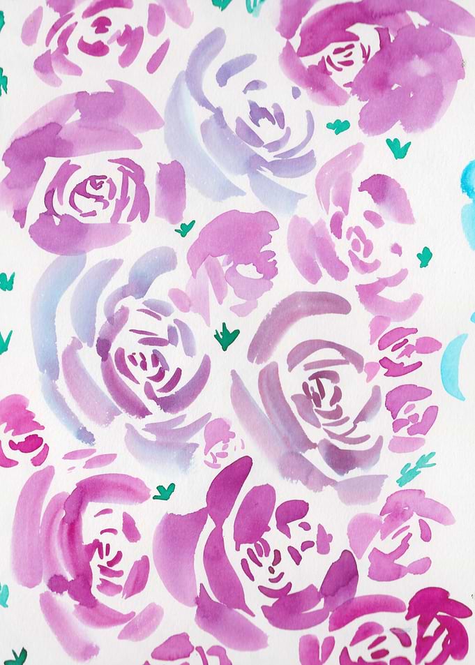 9 Watercolour Floral