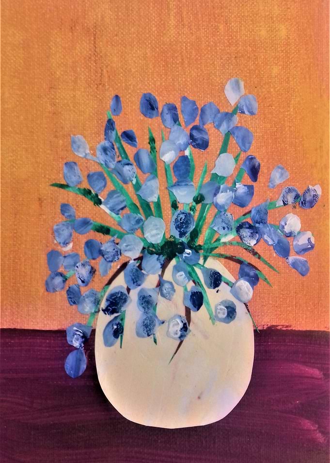 BLUEBELLS IN A VASE