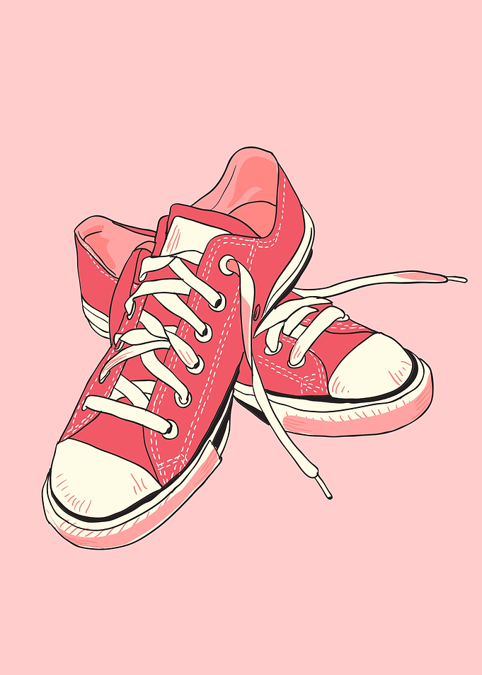 Pink shoes