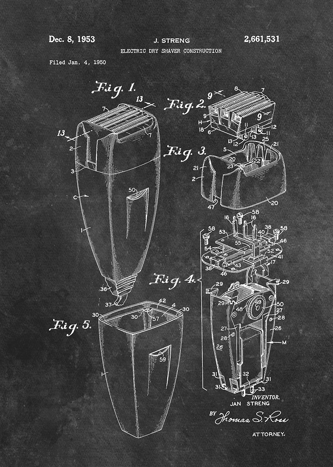 patent Streng Electric dry