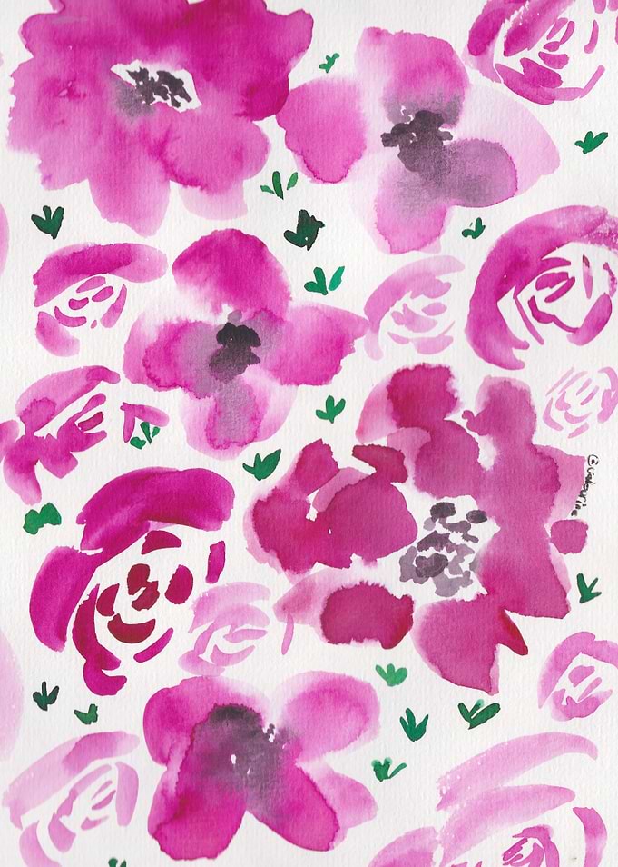 13 Watercolour Floral