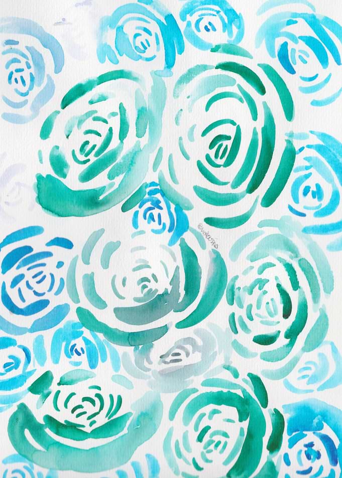 6 Watercolour Floral