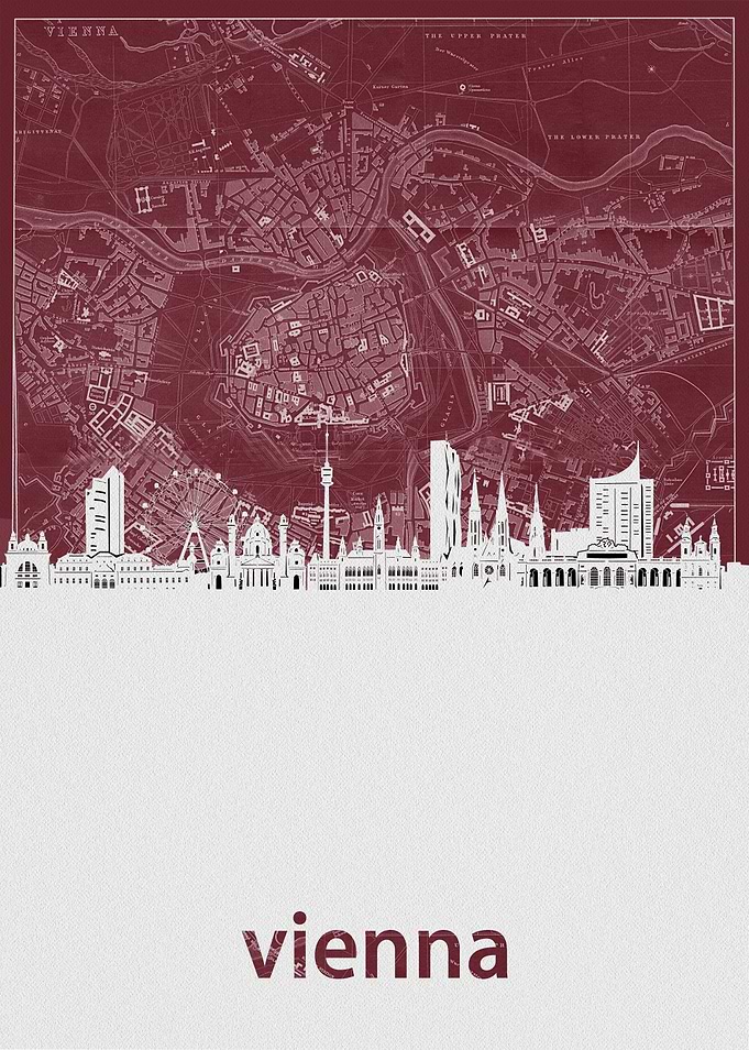 vienna skyline red