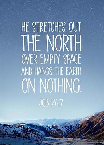 HE STRETCHES OUT THE NORTH