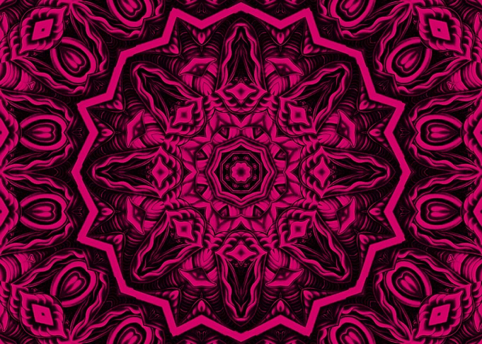 Pink Psychedelic Art