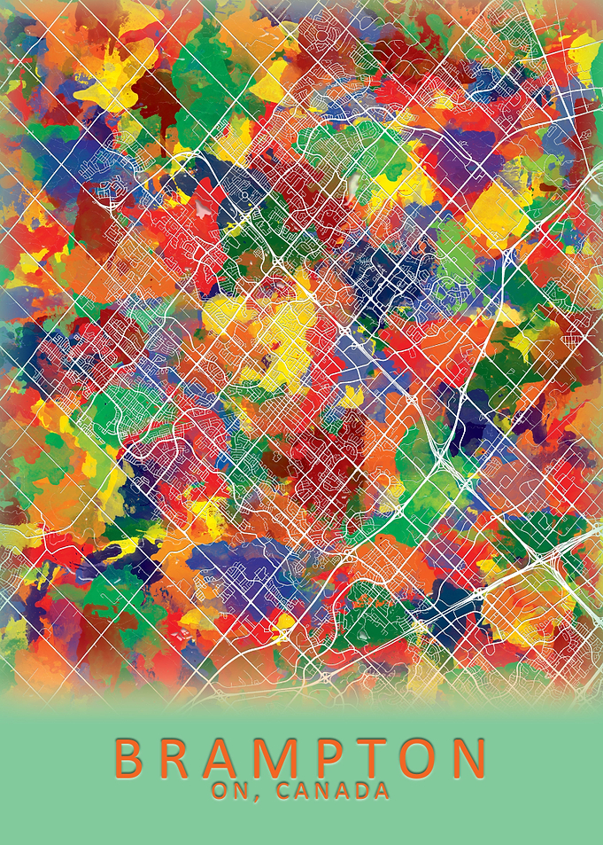 Brampton Canada City Map