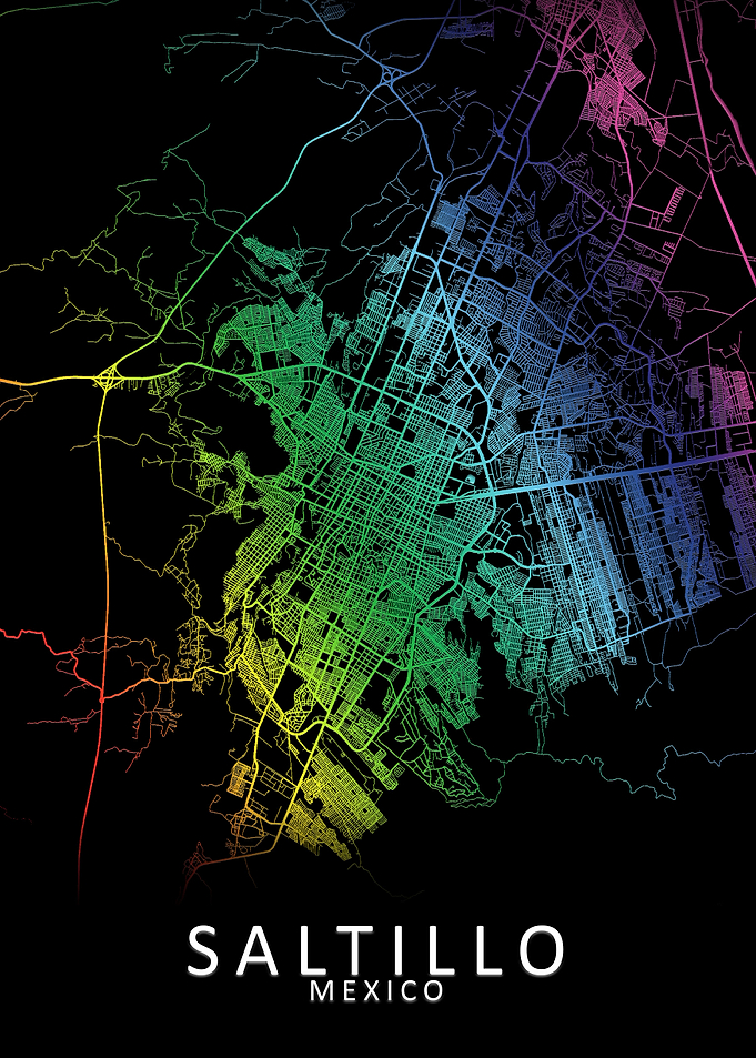 Saltillo Mexico City Map