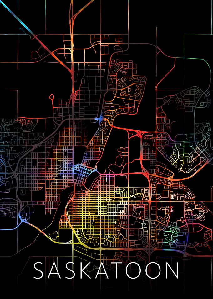 Saskatoon Canada City Map