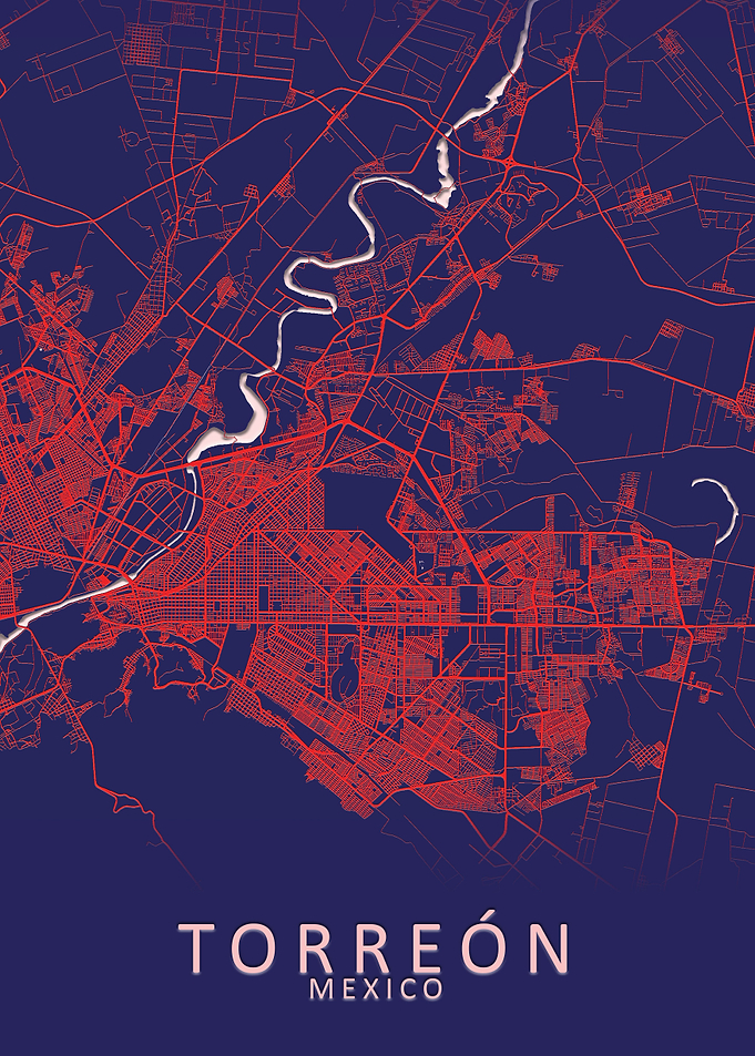 Torreon Mexico City Map