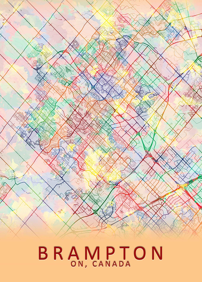 Brampton Canada City Map