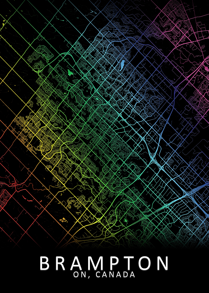 Brampton Canada City Map