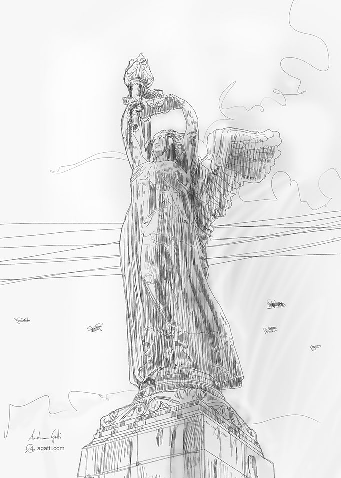 Victory Lighthouse drawing