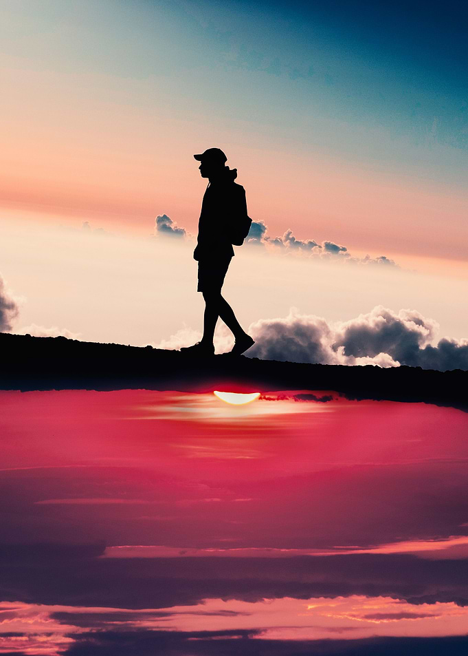 Above the sunset