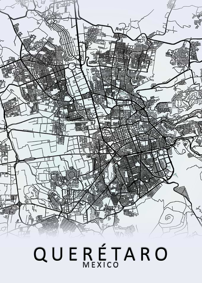 Queretaro Mexico City Map