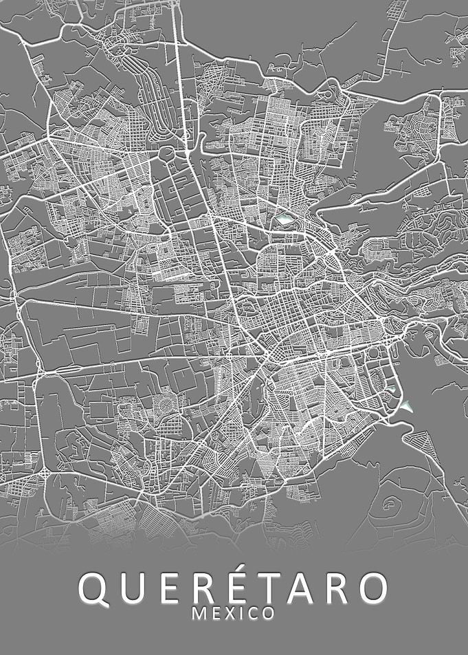 Queretaro Mexico City Map