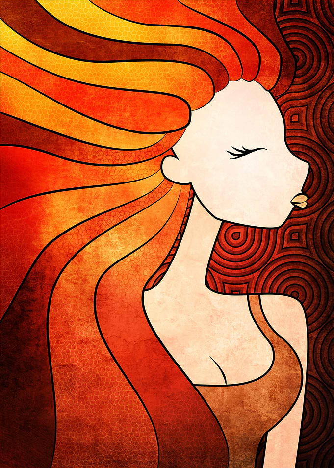 Lady In Orange