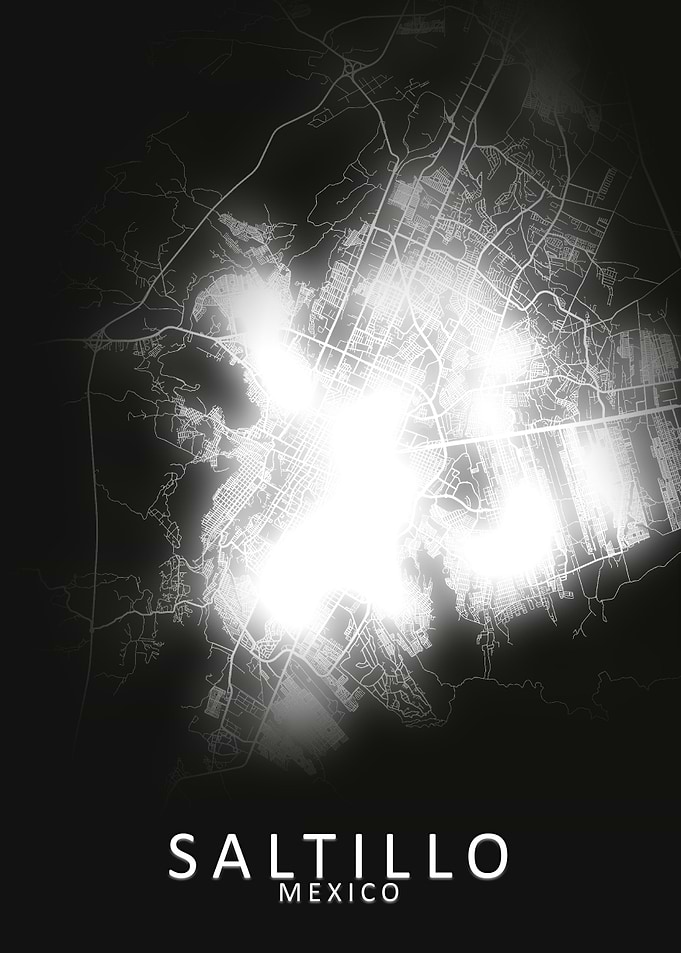 Saltillo Mexico City Map