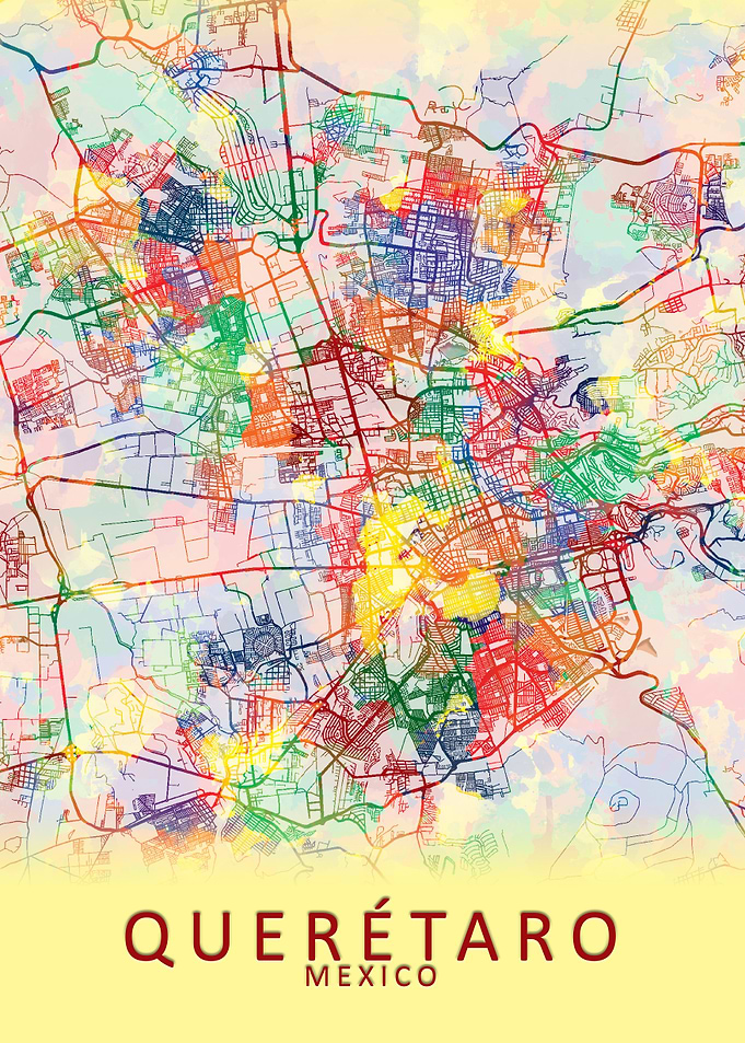Queretaro Mexico City Map