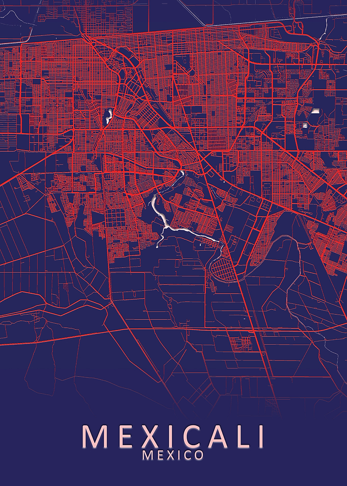 Mexicali Mexico City Map