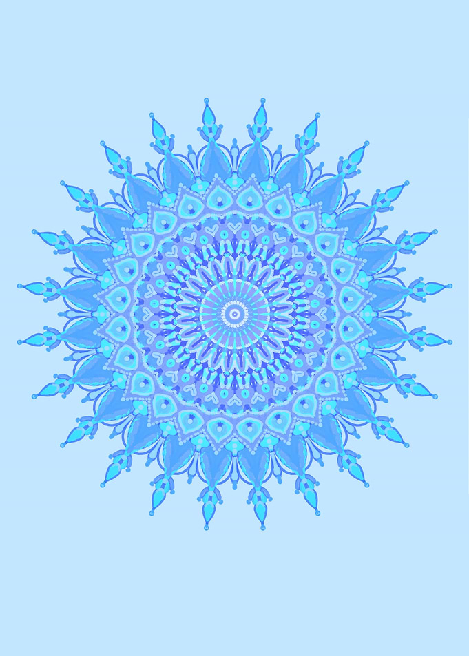 Blue mandala