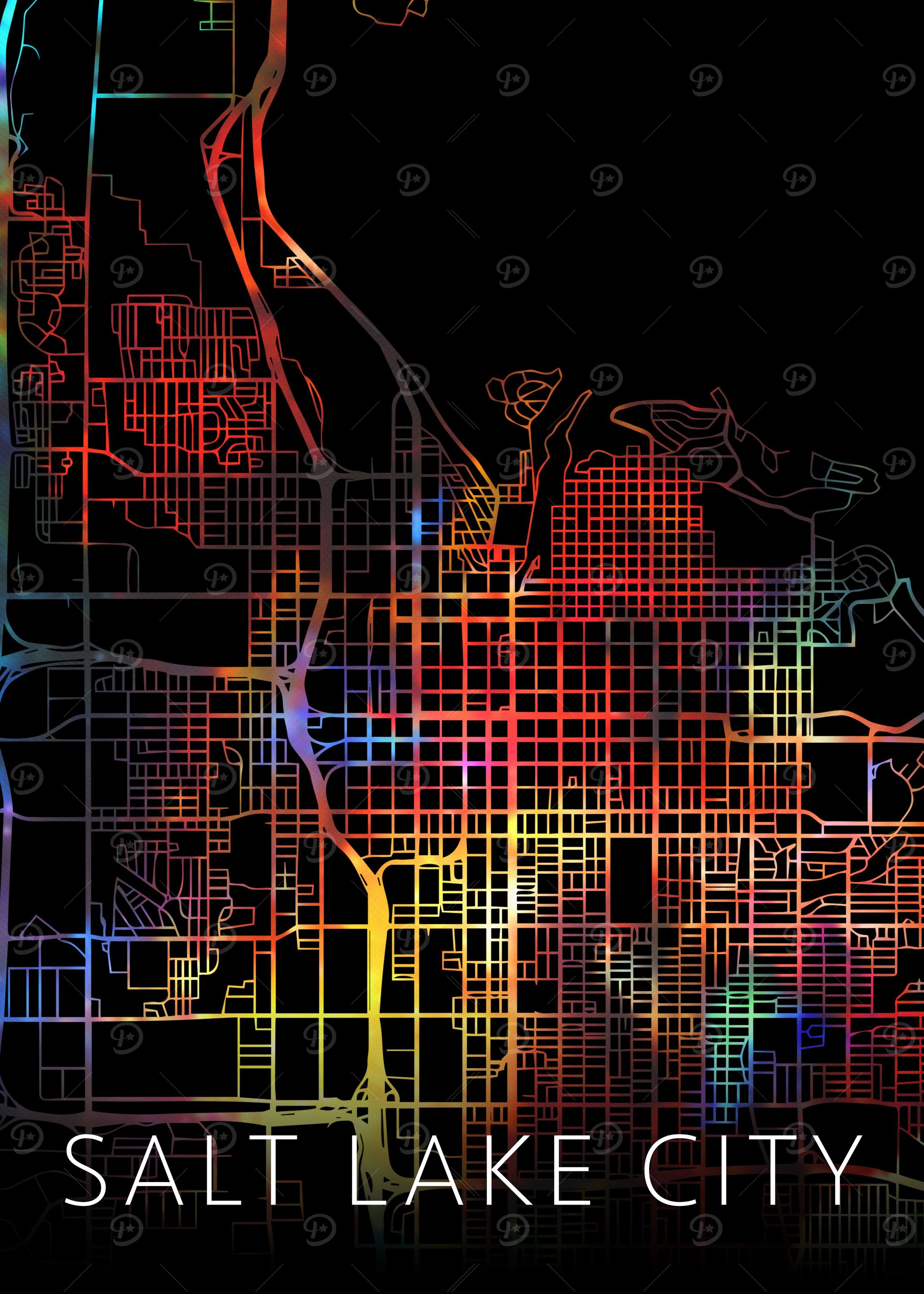 Salt Lake City Utah Map