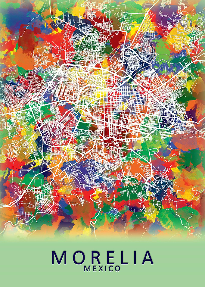 Morelia Mexico City Map