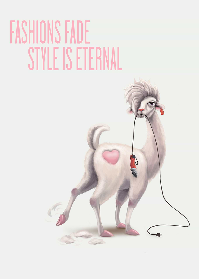 Llama Lucy Fashions fade