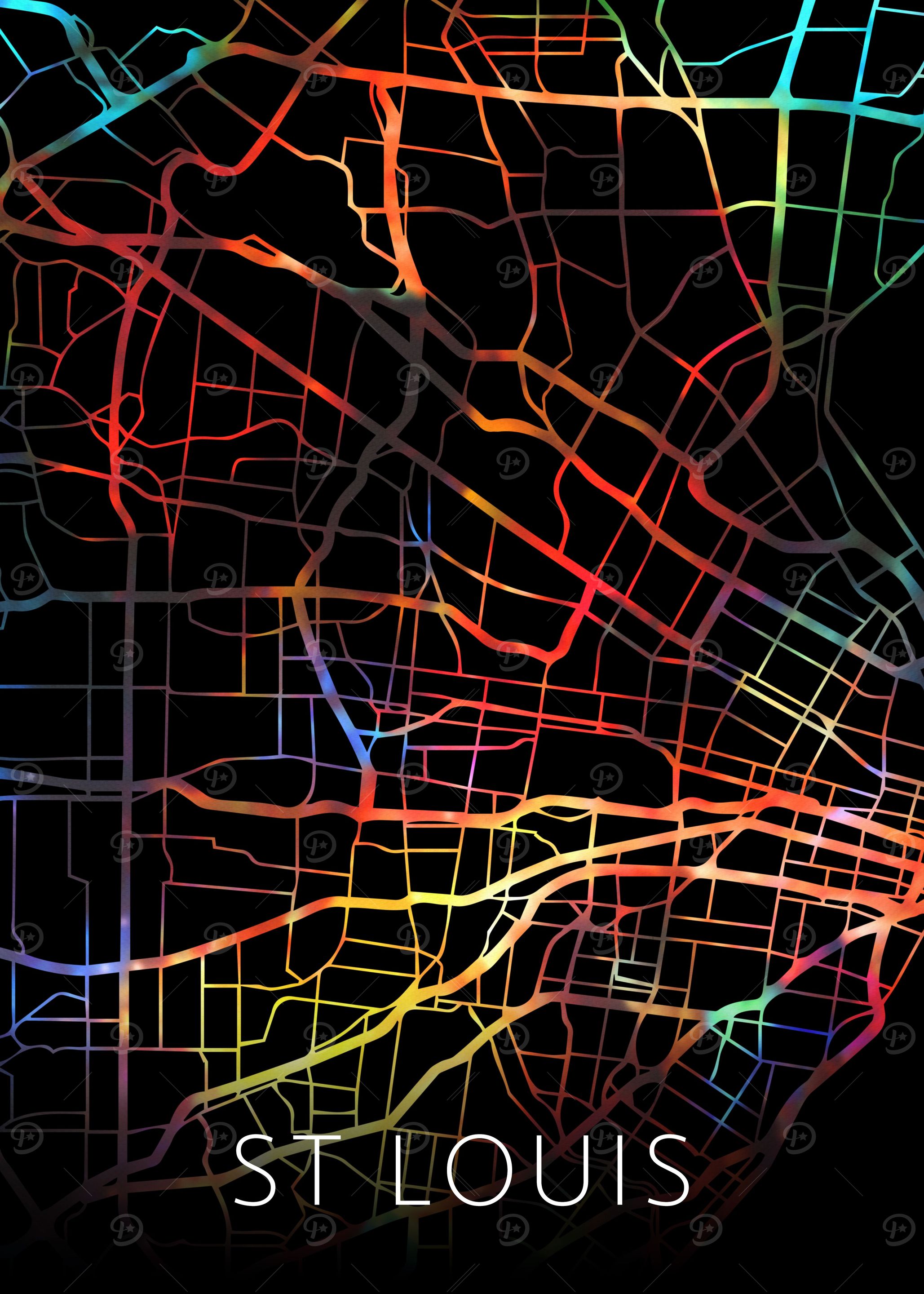 St Louis Missouri City Map
