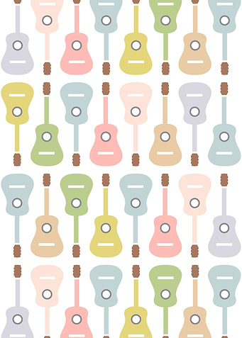 Cute guitars upside down