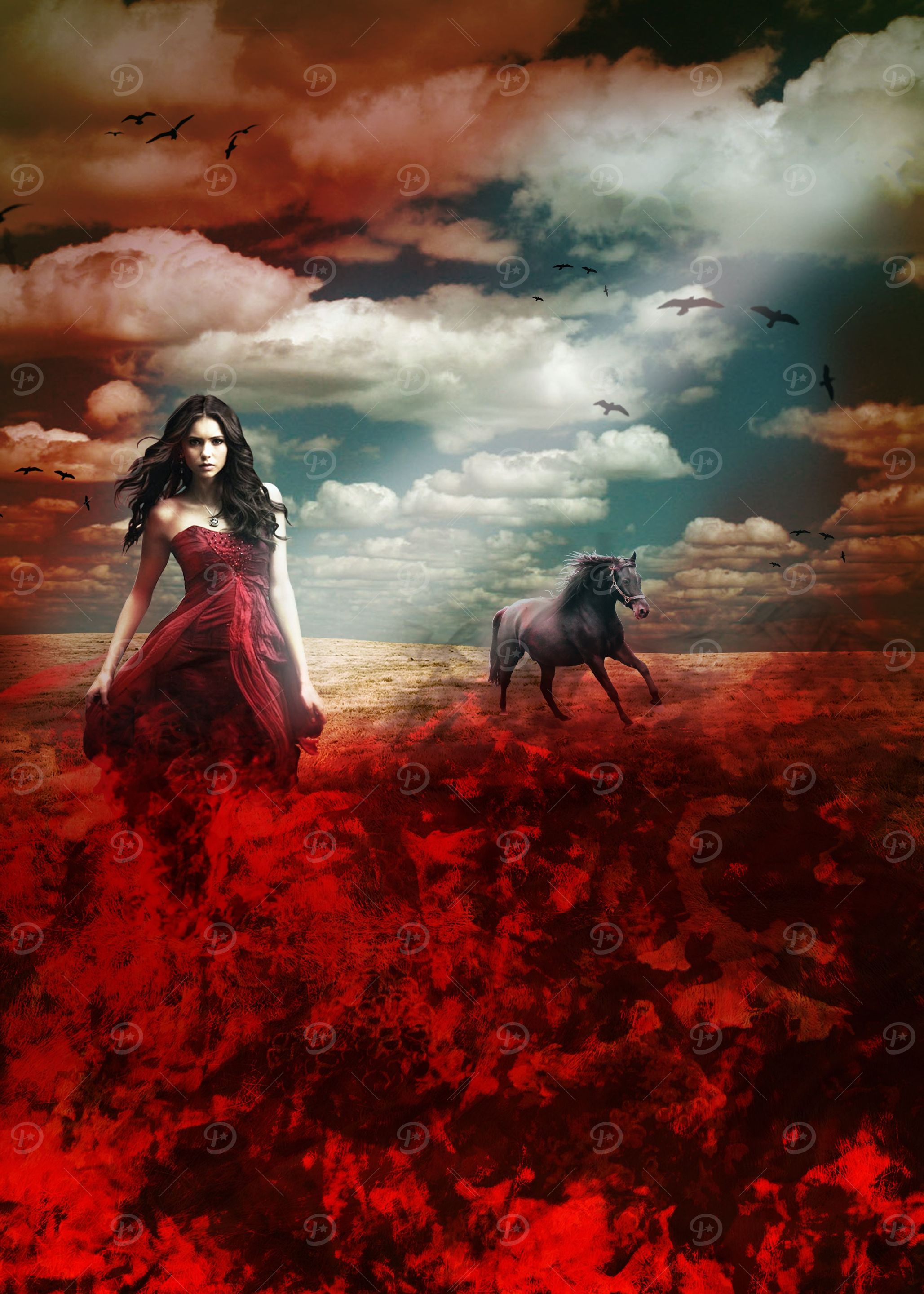 Fiery Field Lady