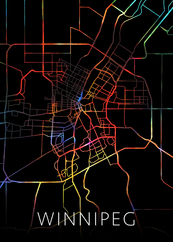 Winnipeg Manitoba City Map