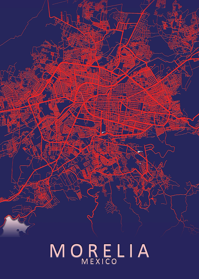Morelia Mexico City Map