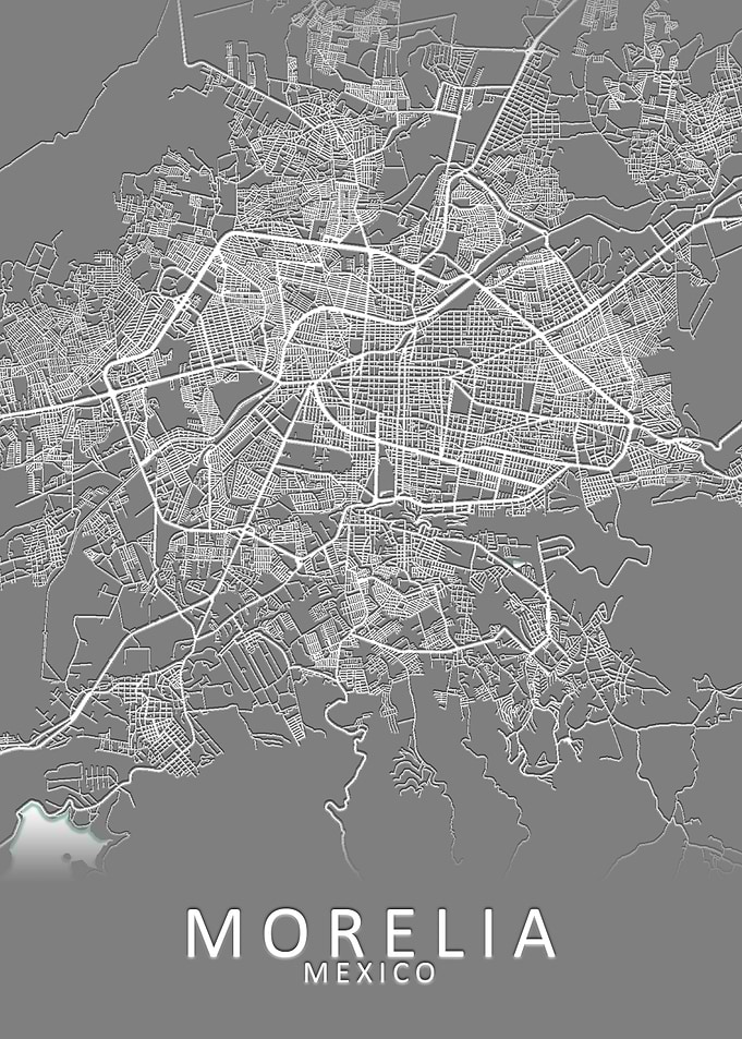 Morelia Mexico City Map