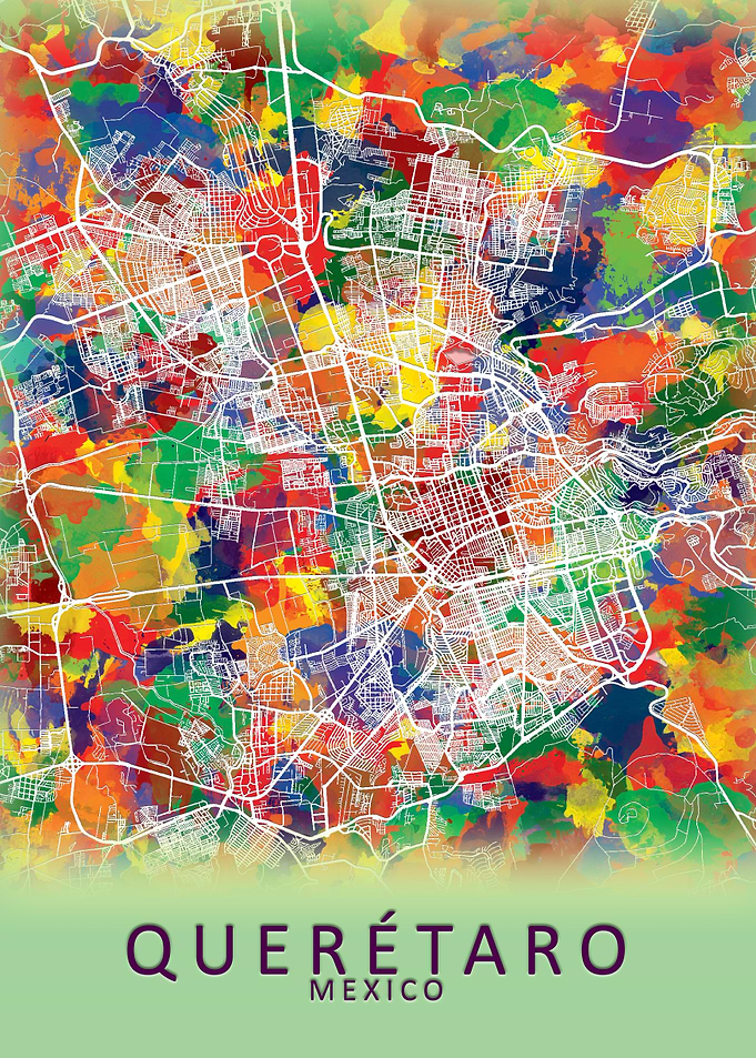 Queretaro Mexico City Map