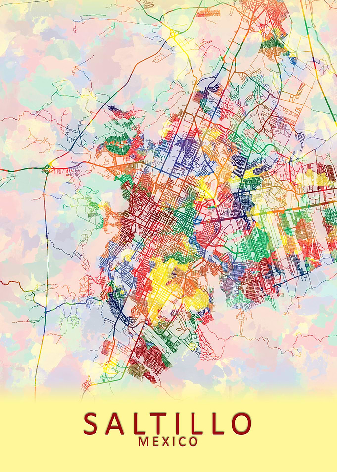 Saltillo Mexico City Map
