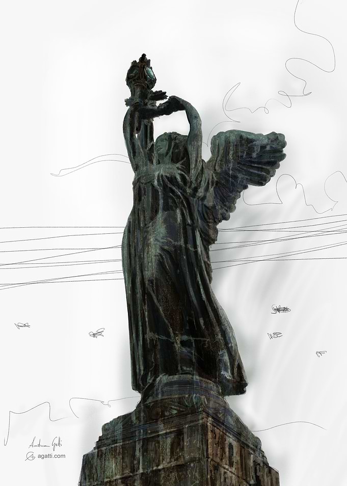 Victory Lighthouse statue