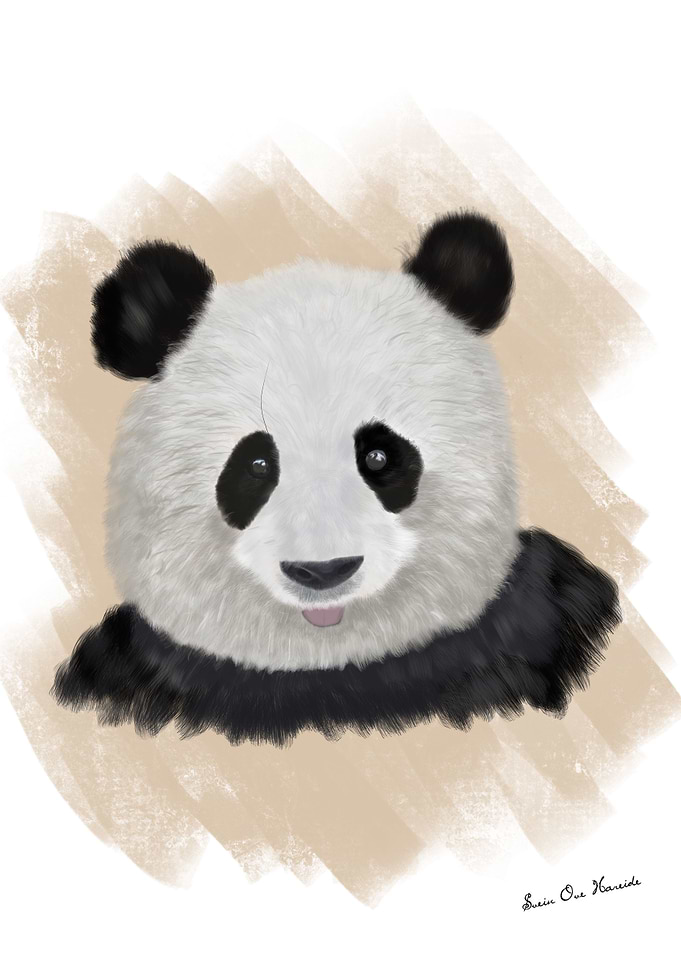 The panda with the tongue