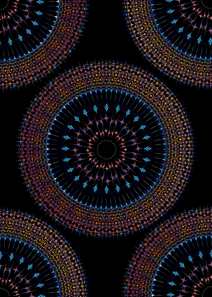 Mandala fractal decorative
