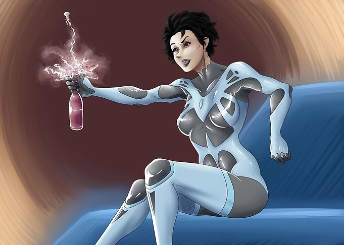 Veronica Frost popping one