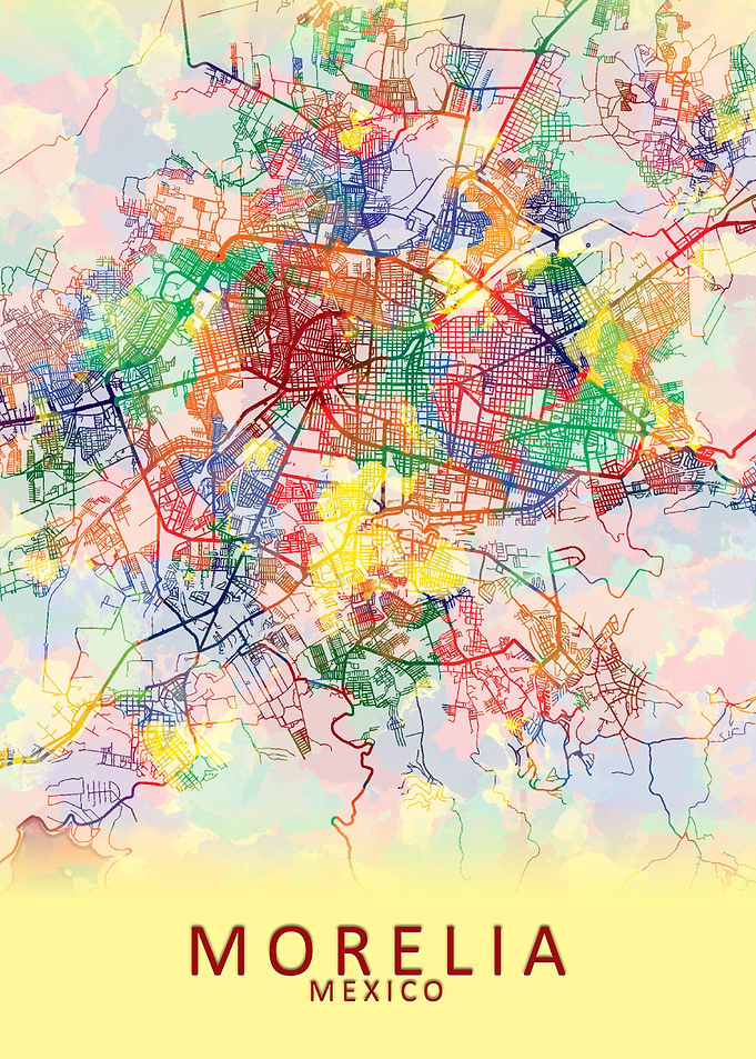 Morelia Mexico City Map