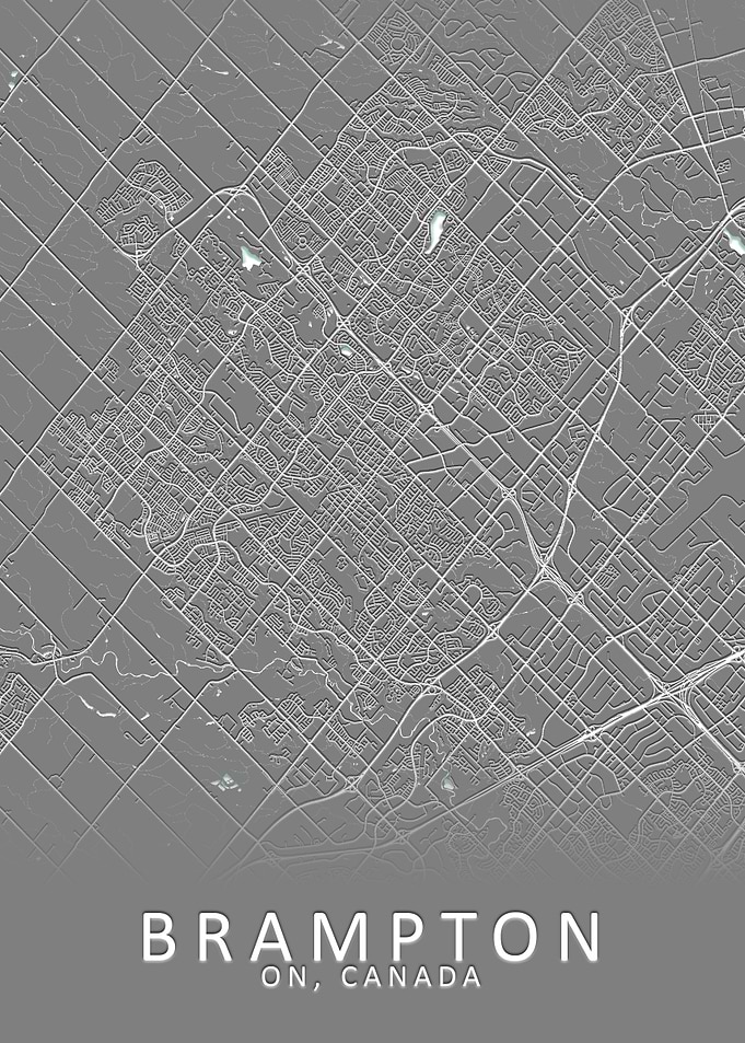 Brampton Canada City Map