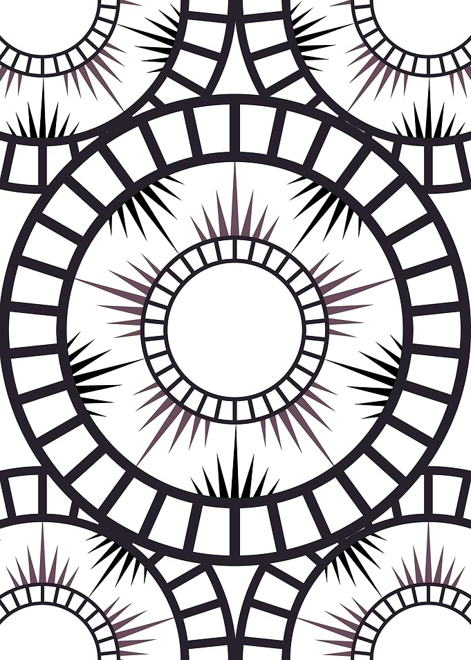 Minimalist Radial mandala