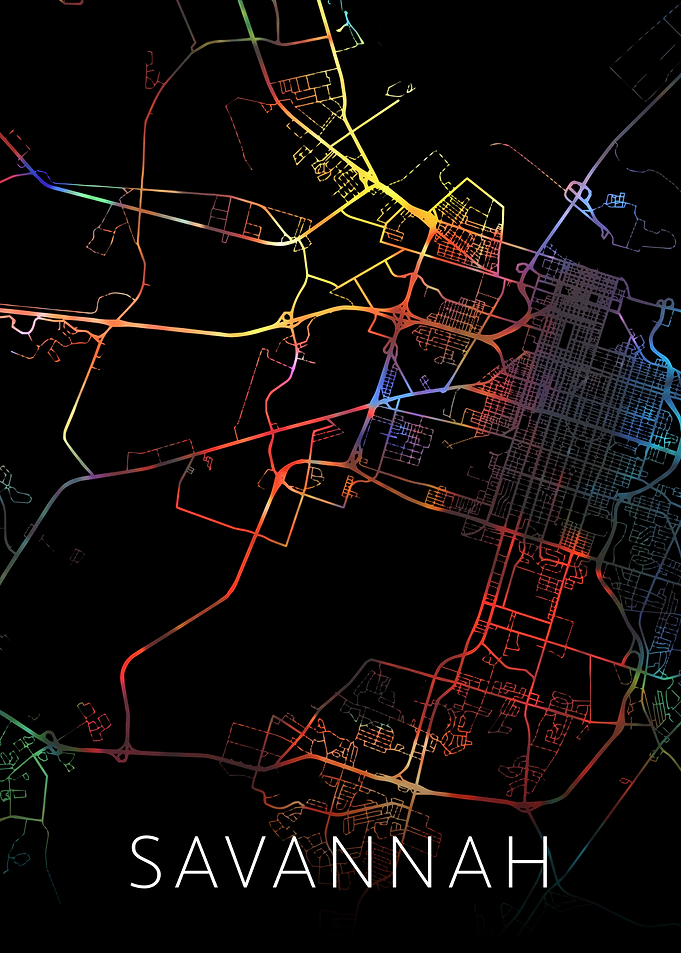 Savannah Georgia City Map