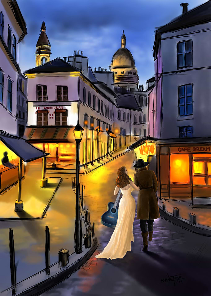 A Couple on Paris Streets